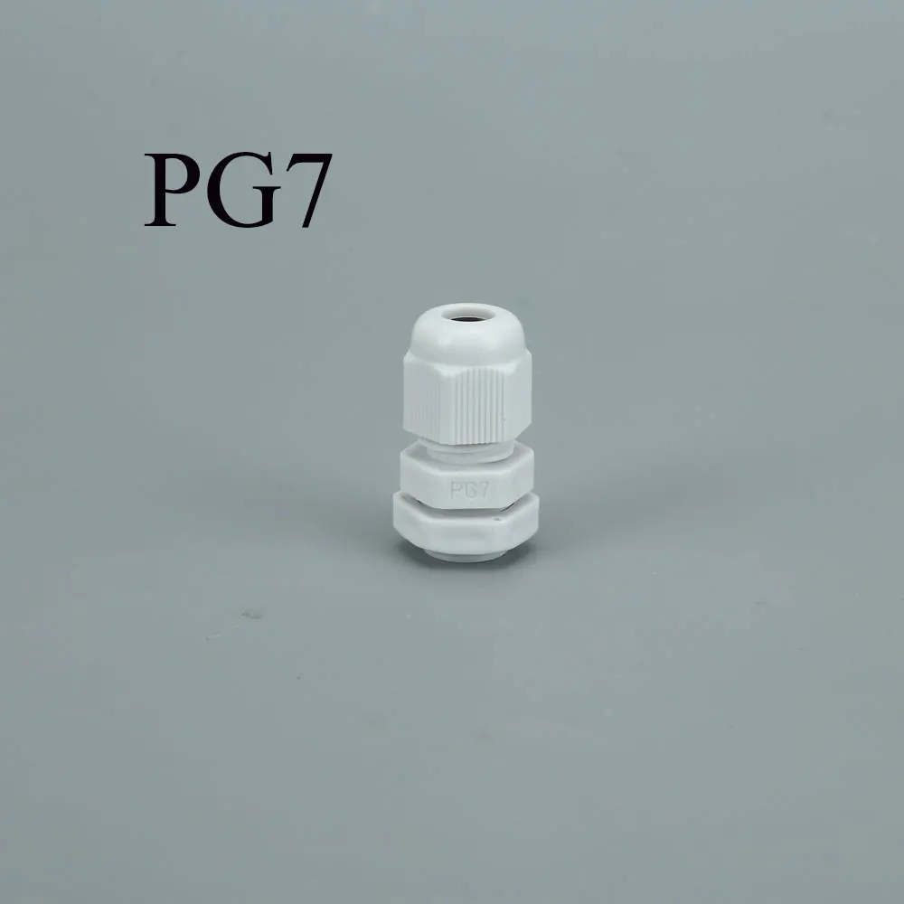 10 × PG7 Кабельный ввод белый/черный пластиковый водонепроницаемый кабельный