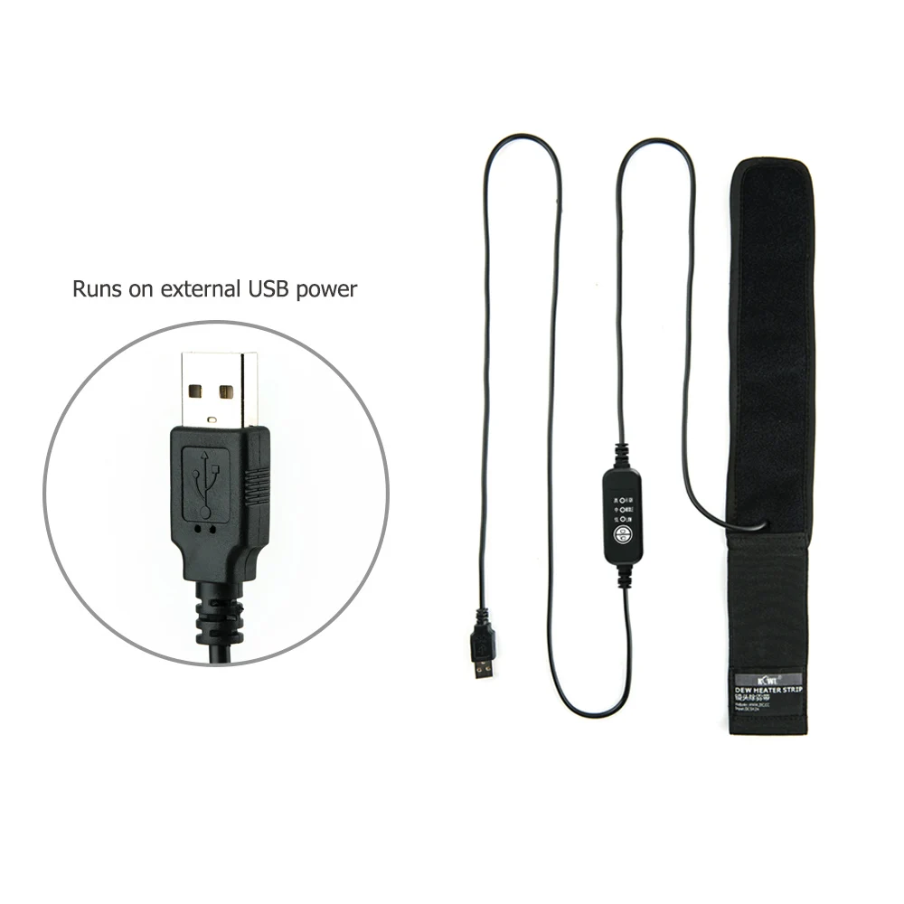 USB-подогреватель для объектива нагреватель полоса вечернее средство удаления