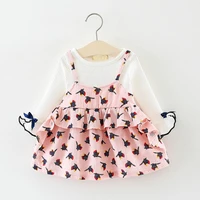 baby girl birthday dress long sleeve patchwork spring autumn holiday back to school childrens clothing wholesale