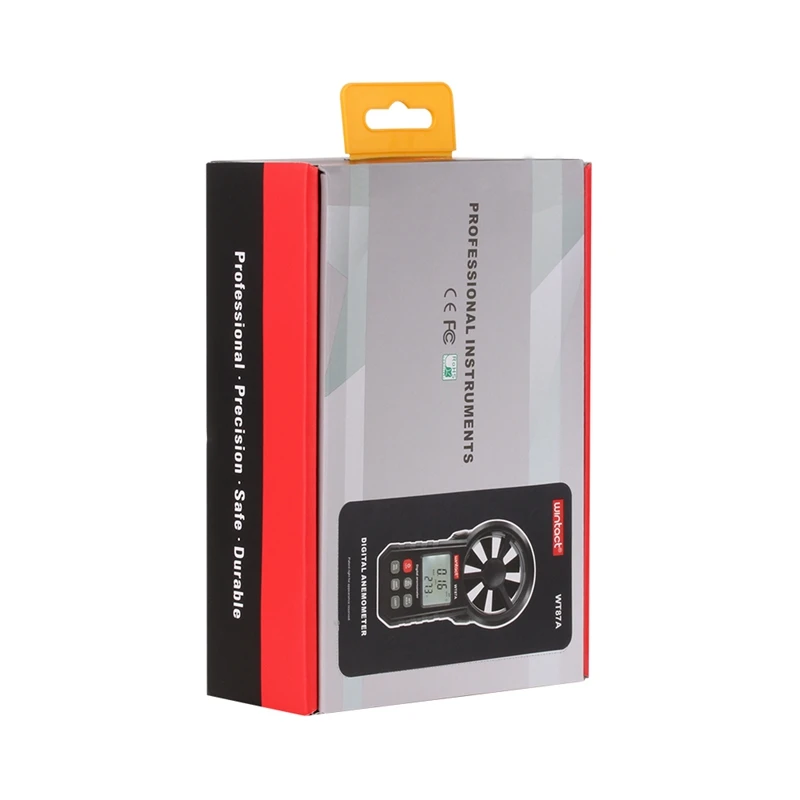 Портативный цифровой анемометр WT87A измеритель скорости ветра температуры