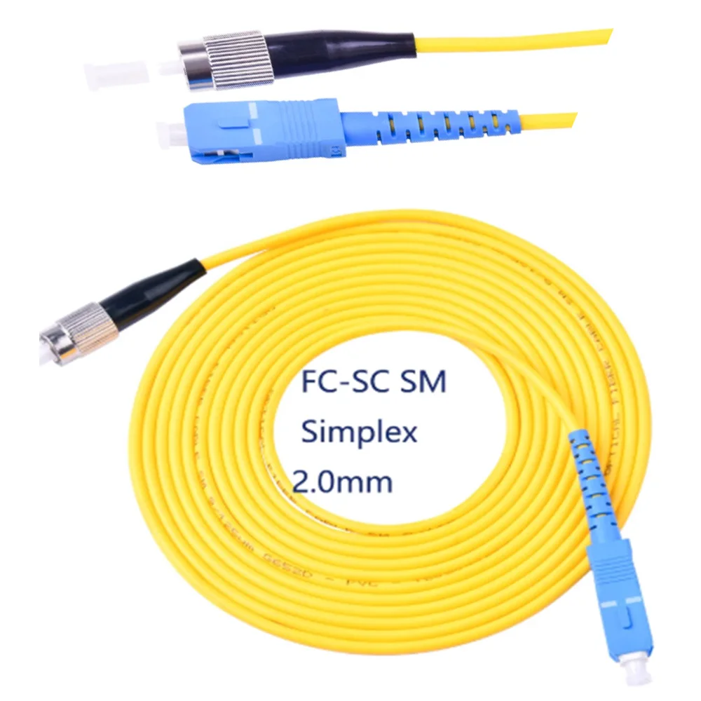 

5 шт./пакет FC/ UPC-SC/ UPC Simplex mode волоконно-оптический патч-корд кабель 2,0 мм или 3,0 мм FTTH волоконно-оптический Джампер кабель Бесплатная доставка