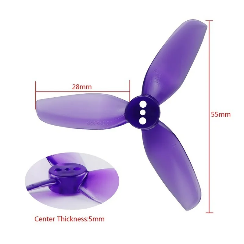 hqprop t2 5x3 5x3 2535 3 лопастной пропеллер из