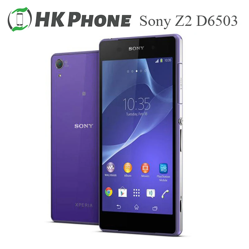 Разблокированный оригинальный Sony Xperia Z2 D6503 четырехъядерный GSM 4G LTE Android смартфон 5 2