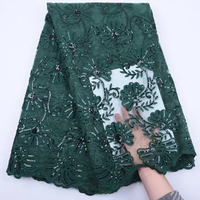 green african dry milk silk sequins lace fabric net voile french tulle mesh milk silk lace fabric for nigerian party dres