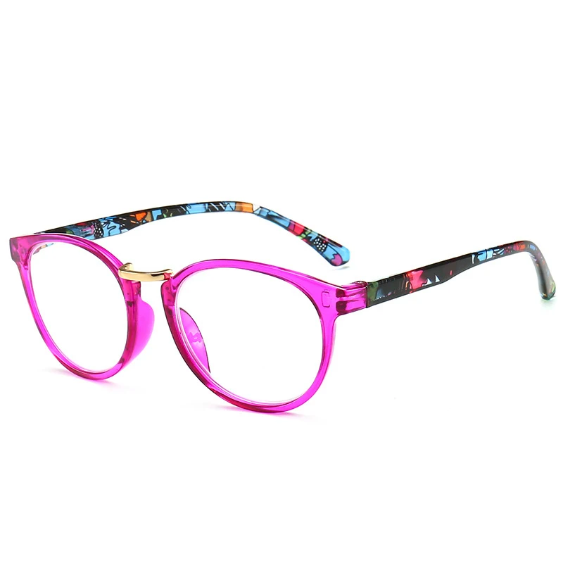 Очки для чтения женщин с пришитыми штанинами модные очки ПК круглый полный кадр