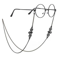 women retro black bat sunglass chains lanyards eyewear accessories sunglasses reading glasses strap cord glasses hanging rope