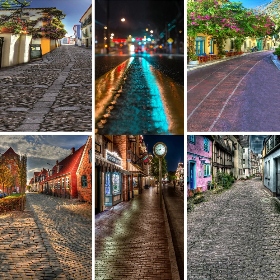 Реквизит для фотосъемки Nitree фон улицы ретро красивый город улица фото студия