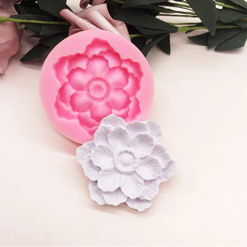 Силиконовая форма для цветов украшение шоколада помадки торта инструменты