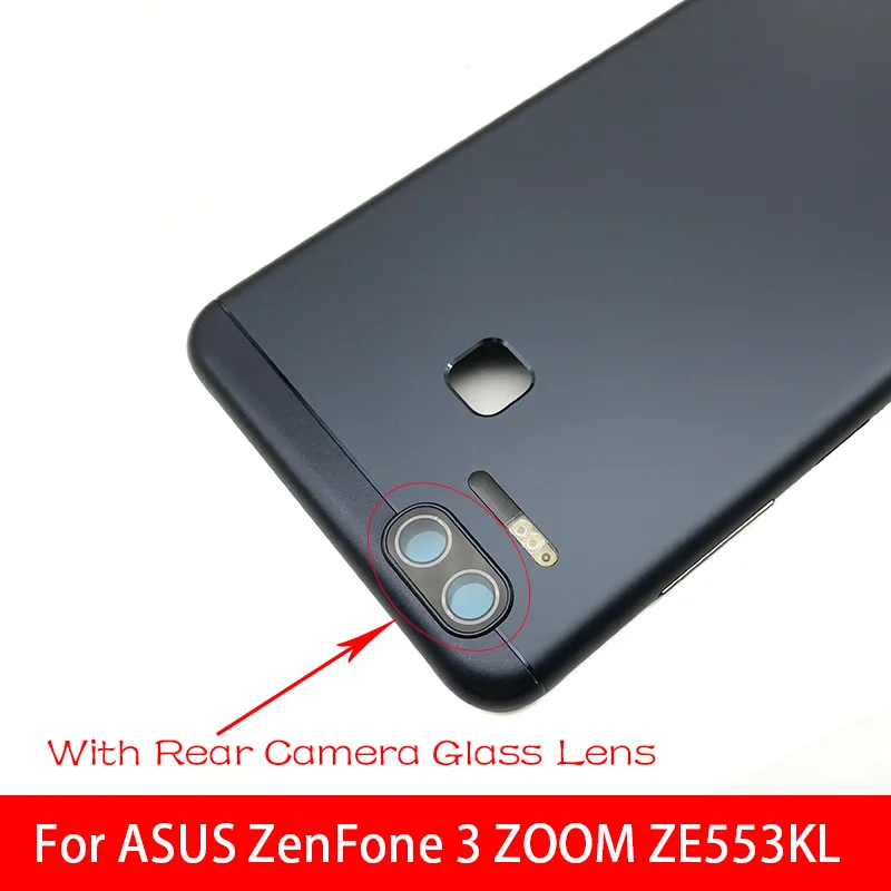 Новая задняя крышка батарейный чехол для ASUS Zenfone 3 Zoom ZE553KL корпус с боковой кнопкой