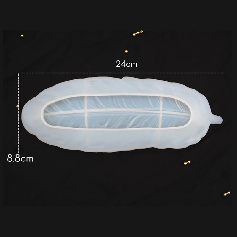 

3Pcs Feather Wings Silicone Tray Ab Glue European Style Dish Plate Silicone Mold Diy Crystal Glue