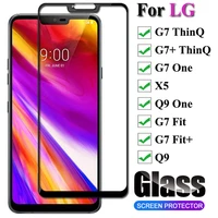premium full cover tempered glass for lg g7 thinq screen protector protective glass for lg g7 one fit plus q9 full glue glass