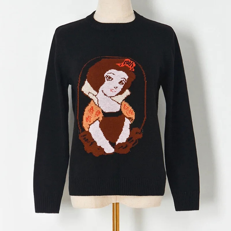 

2021 Knitted Sweaters Women Korean Fashion O-Neck Long Sleeve Casual Loose Streetwear Traf Autumn Winter ClothesPullovers Jumper