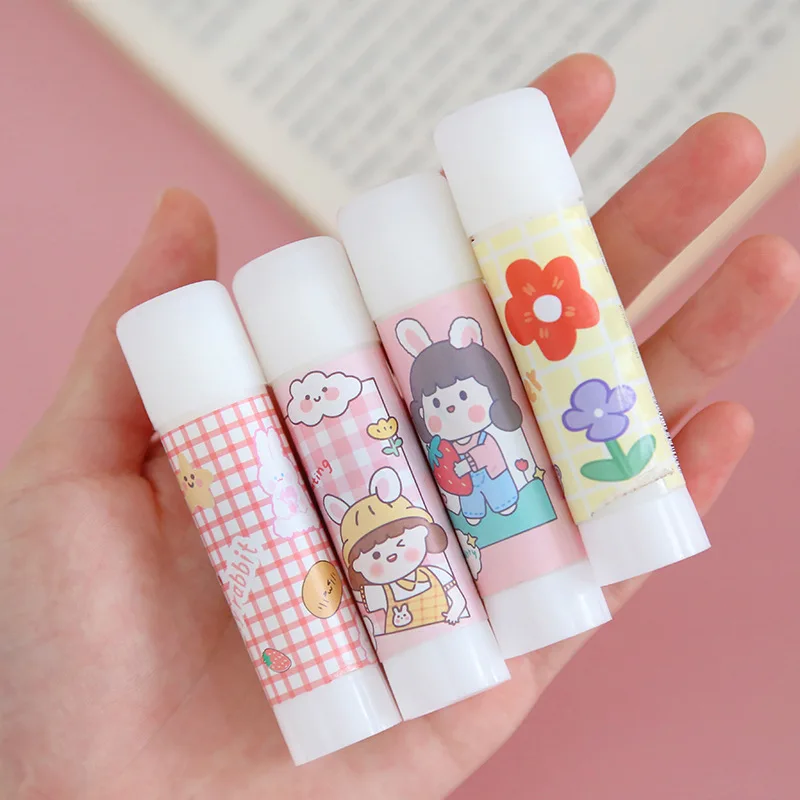 Однотонный клей-карандаш с сердечками для девочек клей высокой вязкости детей и