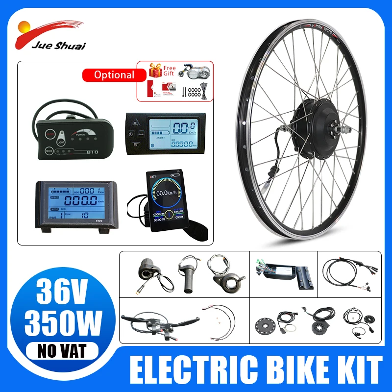 

36V 500W Electric Bike Kit 20" 26" 24" 27.5" 29" 700C Front Rear Wheel Hub Brushless Motor Electric Bicycle Conversion Kit Ebike