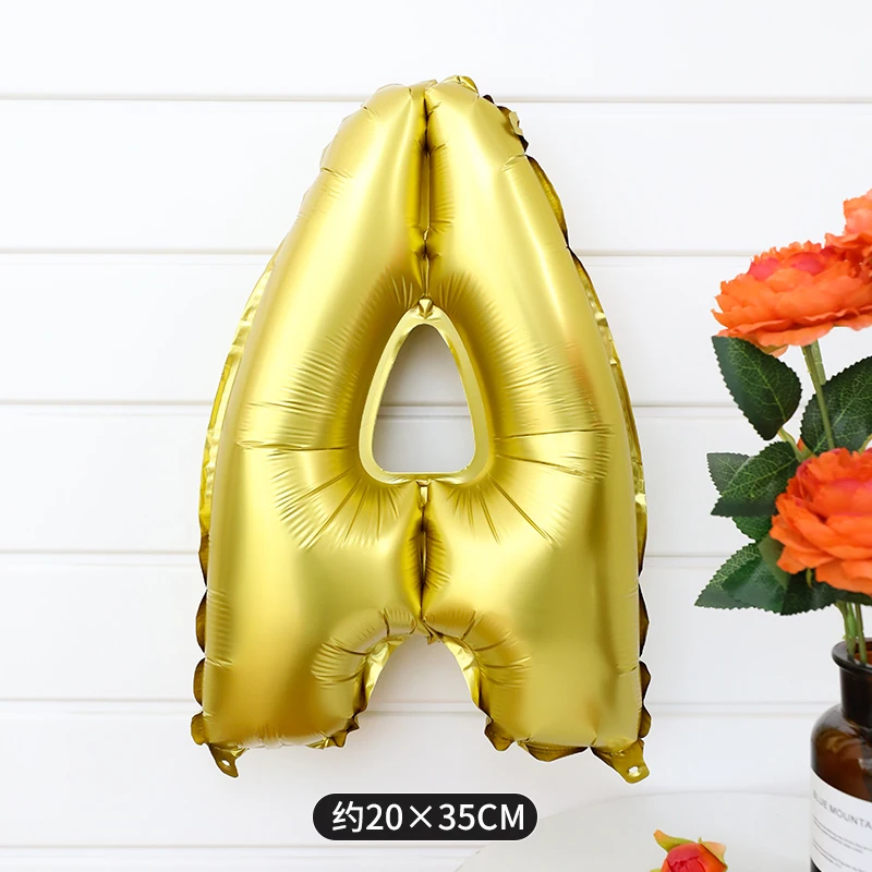 

16inch gold silver ABCDEFGHIJKL letter alphabet foil balloons wedding event christmas halloween festival birthday party B11-42