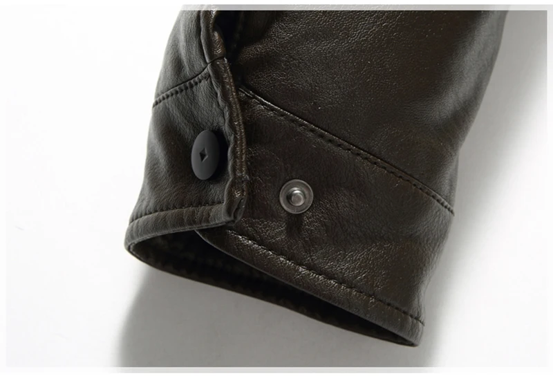 MOGU New Winter Fashion Leather Jacket Men L-7XL Thick Suede Solid Leather Jacket Casual Faux Fur Coat