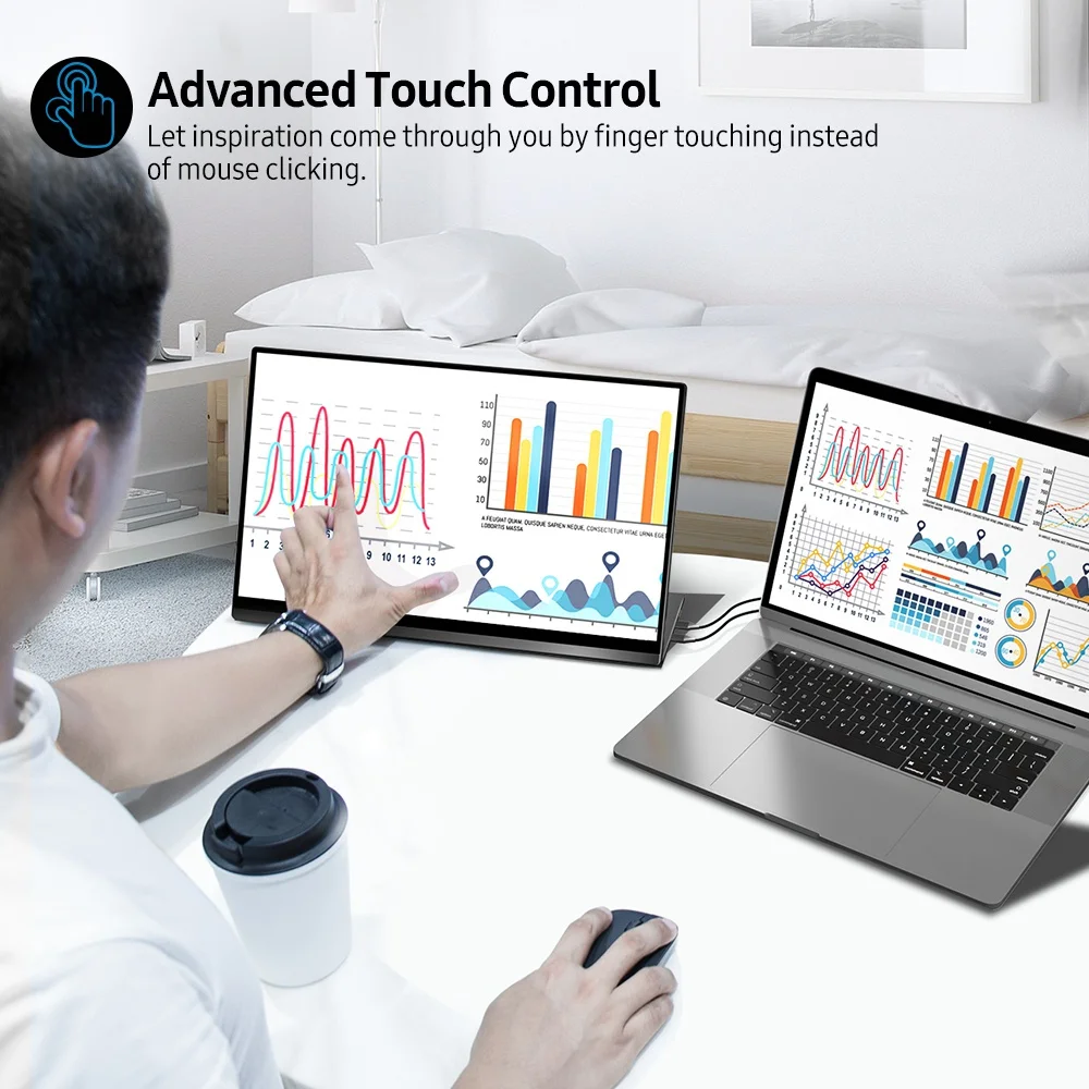 Экран Uperfect Ultra FHD 4K IPS 10 точек касания G-датчик портативный монитор 15 6 дюйма для Tiktok