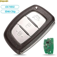 jingyuqin 3 button smart remote control key fsk 434mhz for hyundai ix35 verna elantra pcf7952pcf7953 hitag2 id46 chip