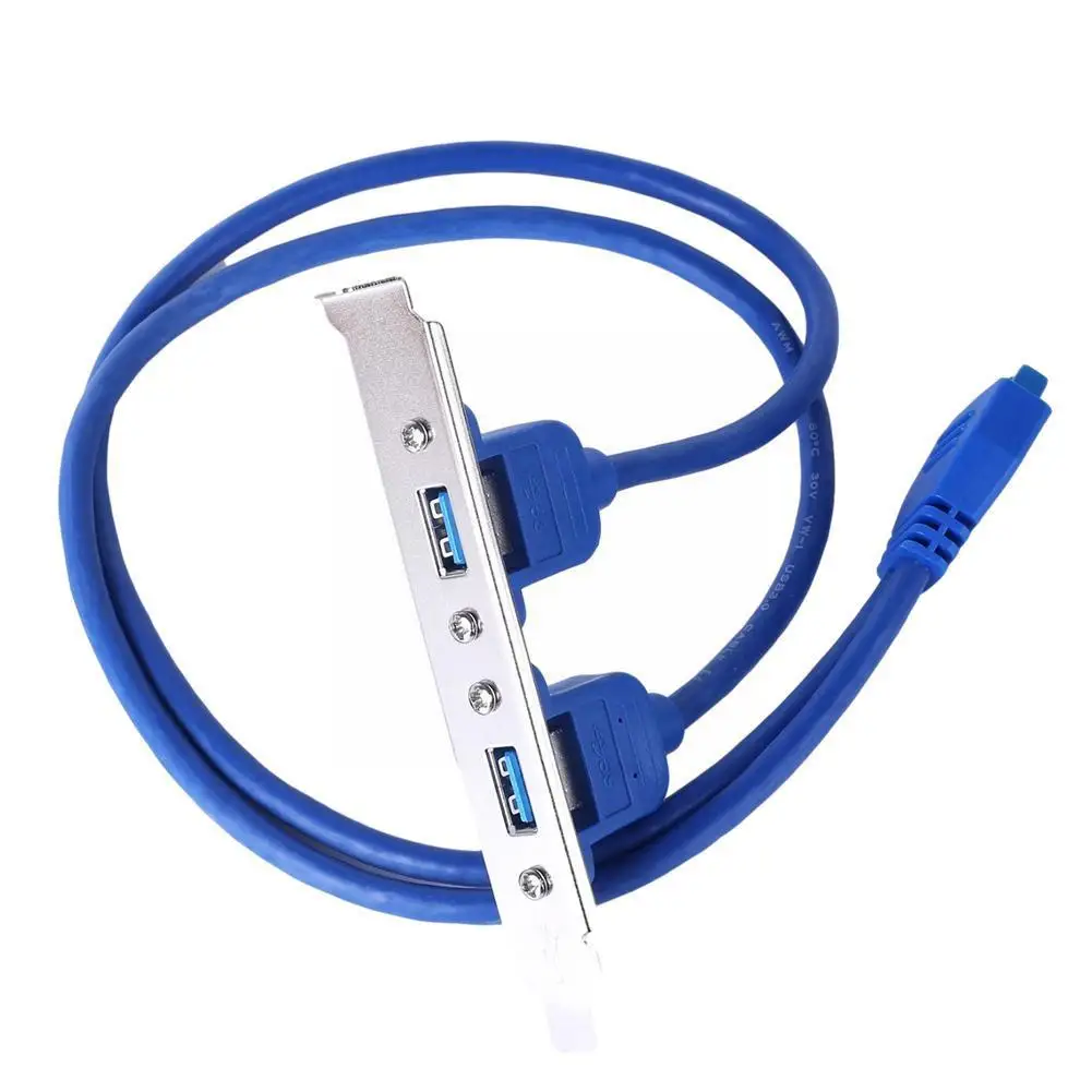

New 1Pc Full Size Bracket Motherboard 20pin To USB PCI 2021 Slot With Connector Cable Header Plate Adapter Female 3.0 Panel N0K5
