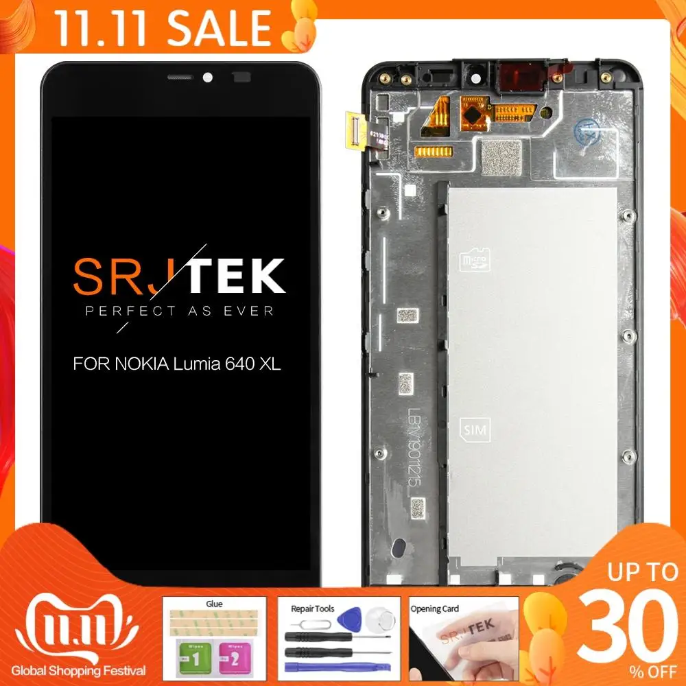 

Original 1280X720 5.7" LCD For NOKIA lumia 640 XL LCD Touch Display 640XL Pantalla Digitizer 640 XL Screen Replacement Parts
