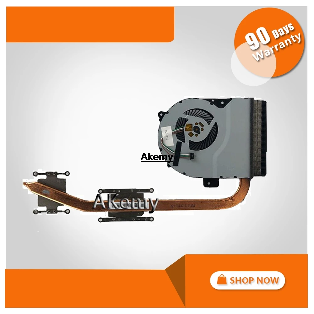 Akemy для For Asus K751L K751 K751LK X751LK X751LA X751LD X751LN процессор вентилятор охлаждения Радиатор