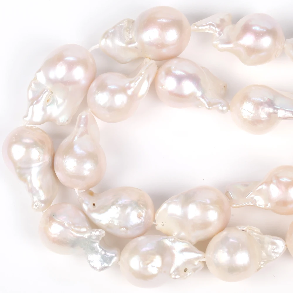 

14*22mm White Natural Baroque Freshwater Pearl Beads Loose Spacer Beads For Jewelry Making Diy Necklace Bracelet Accessories