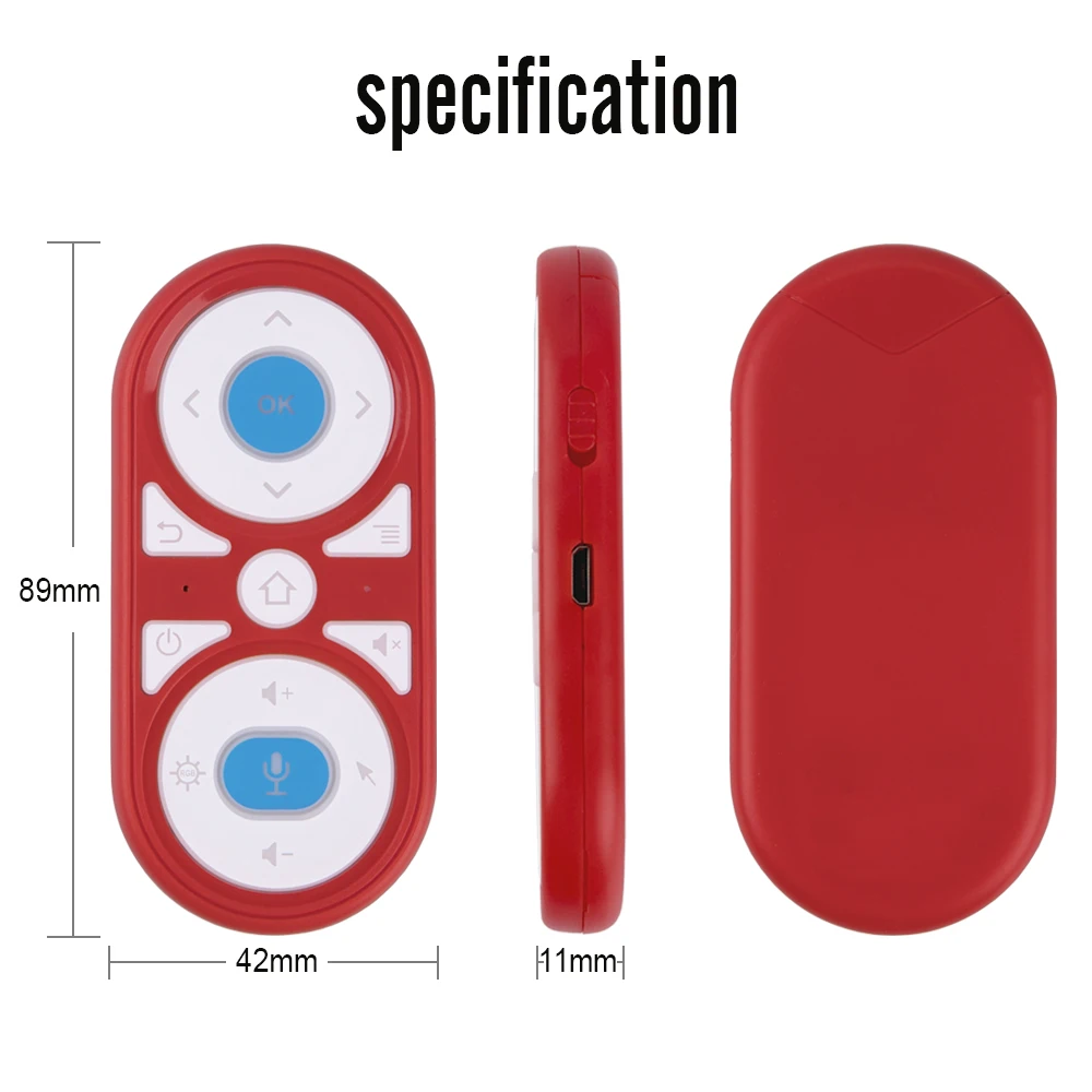 Умный пульт дистанционного управления L8star голосовой микрофон Google RGB подсветка 2 4G