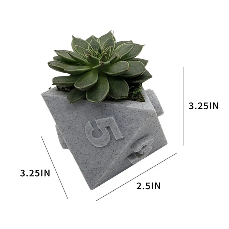 

100% Good Nice Product 3D-printed Plant Flowerpot Dice Flowerpot High-quality new products universal High-quality new hot sale