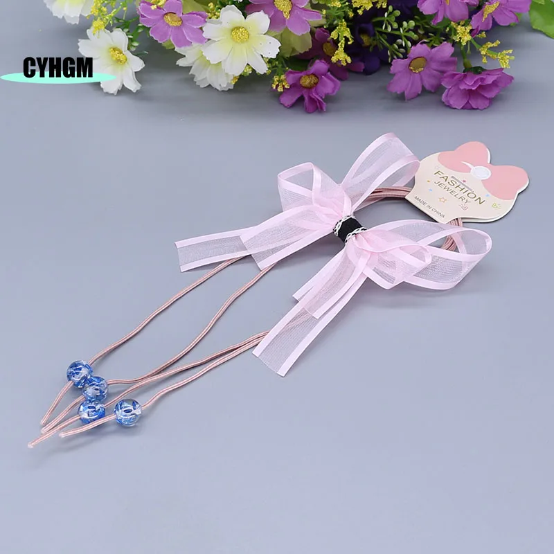 wholesale New Fashion silk elastic scrunchies headwear ladies hair rubber band women's hanfu accessory D07-4 | Аксессуары для