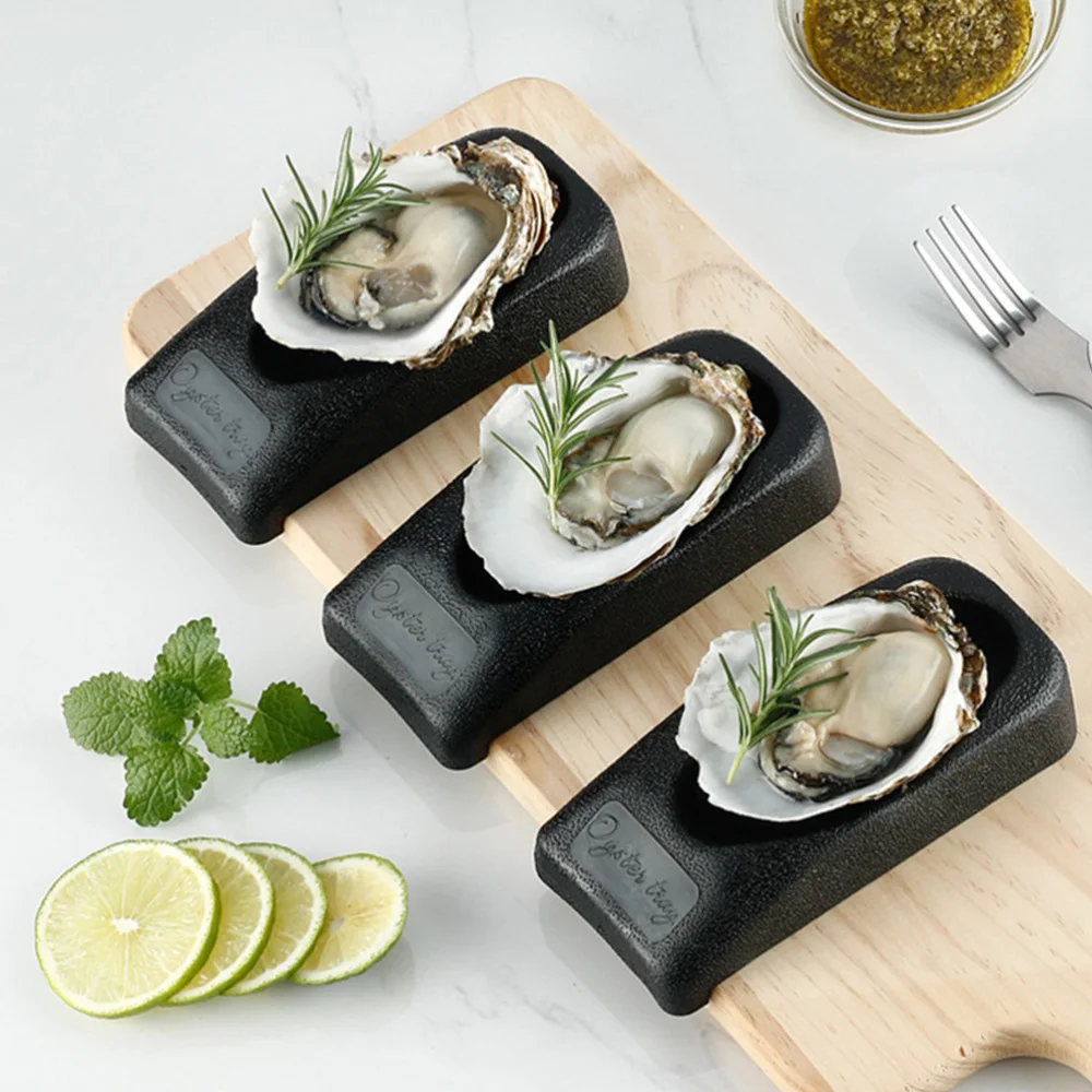 

2Pcs Oyster Clamps Oyster Opening Tools Clamps Kitchen Supplies (Black)