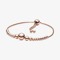 string of beads charm bracelet femme fashion rose golden jewelry gift adjustable chain bracelets for women jewellery 2020 new