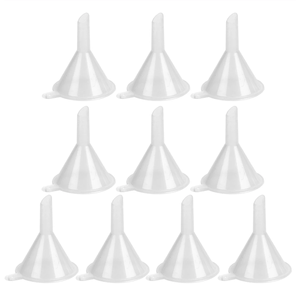 

Small Mouth Funnels for Filling Hip Flask Narrow-Mouth Bottles Mini PP Bar Wine Flask Funnel 10pcs/set