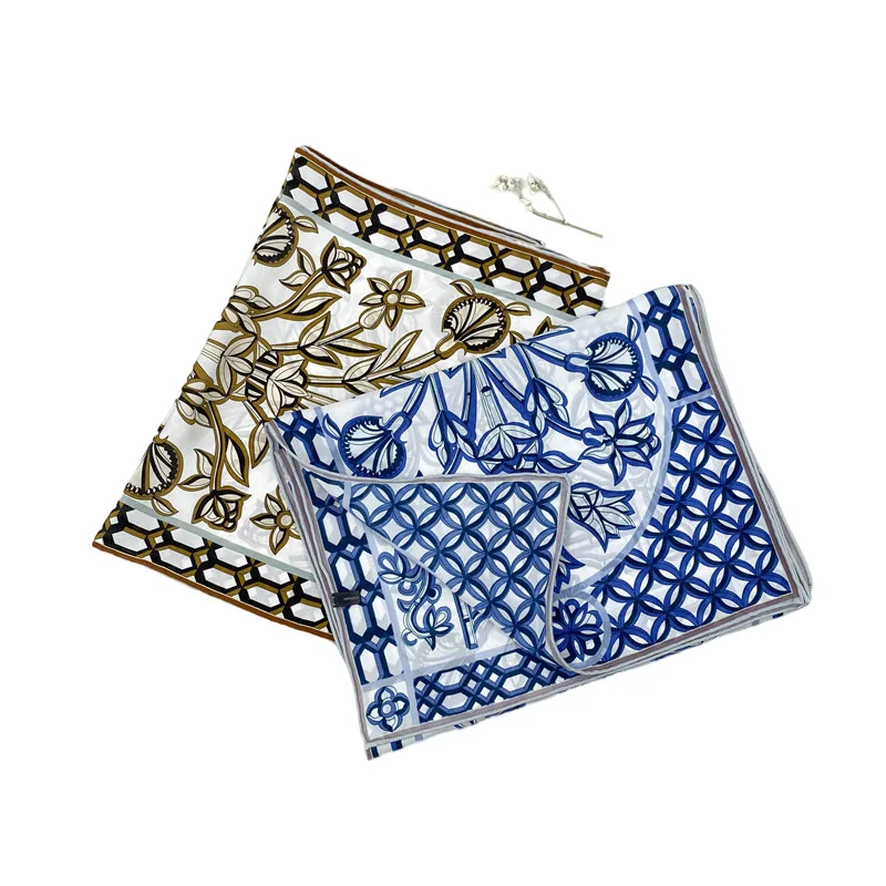 

33*150cm Silk Scarf Women's Retro Long Scarf Mulberry Silk Scarf Long Scarf Decorative Ribbon Silk