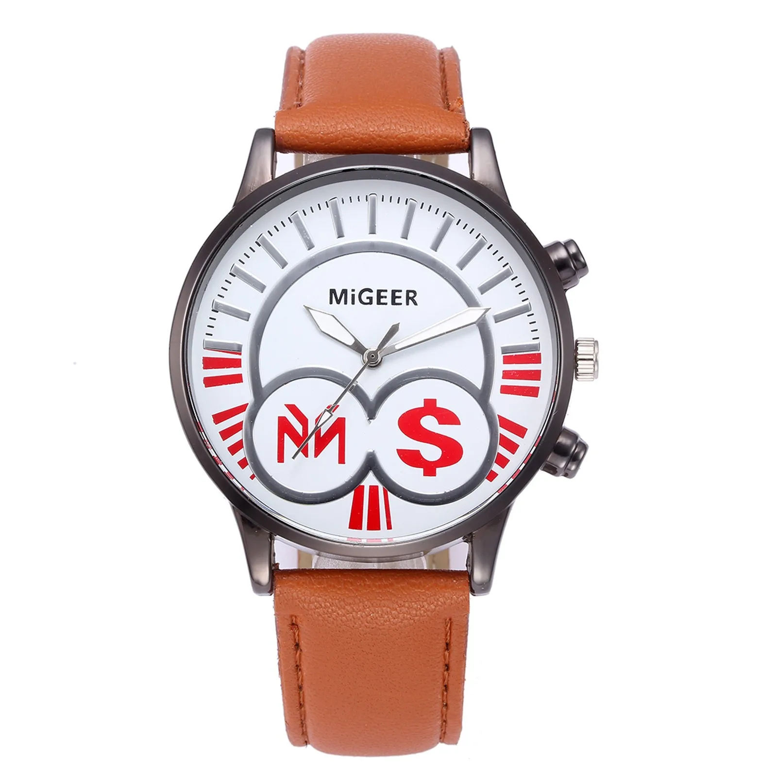 

2021 Luxury Sports Casual Quartz Watch Men Leather Strap Sub-dials Decoration Luminous Hands Fashion Calendar Wrist Watches