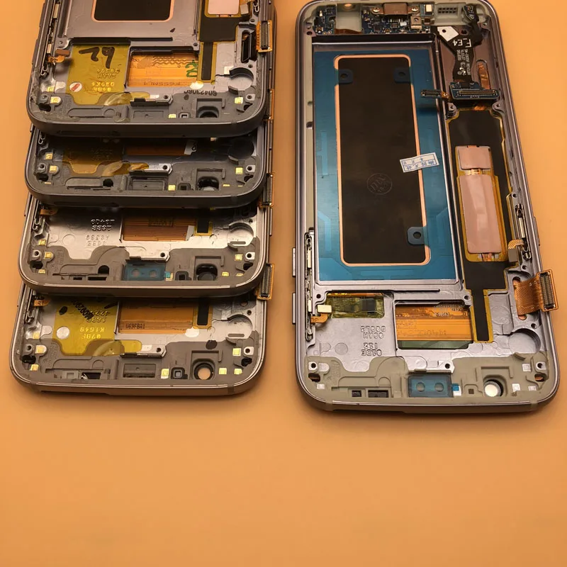 ЖК-дисплей 5 ''Super Amoled для Samsung Galaxy s7 edge G935 G935F G935FD сенсорный экран с