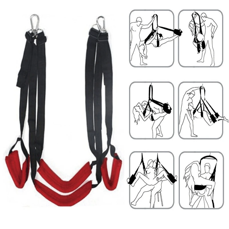 Sex Swing Furniture Fetish BDSM Bandage Restraints Love Chairs Hanging Door Erotic Adult Toys For Couples Games | Красота и здоровье