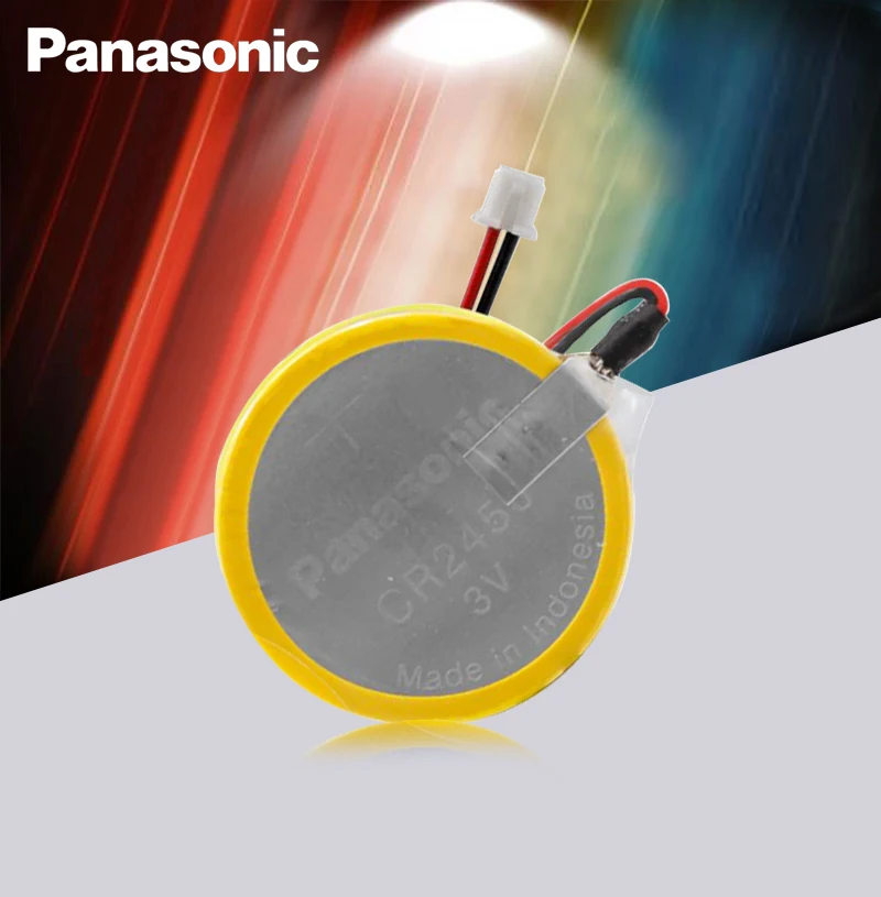 

1pc New Original Panasonic CR2450 battery with solder pin plug wire bonders CR 2450 3V AFPX-BATT FP-X Series PLC Batteries