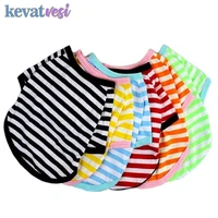 stripe dog shirt summer dog clothes for small dogs neck t shirt chihuahua breathable fashion pet clothing ropa para perro s xxl