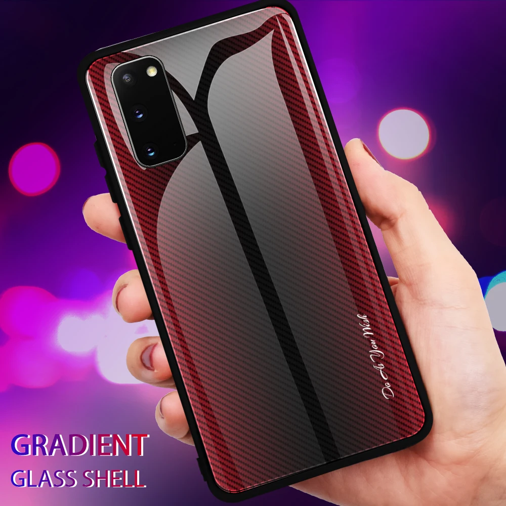 Чехол для Samsung Galaxy A51 A71 роскошный жесткий защитный чехол из закаленного стекла с