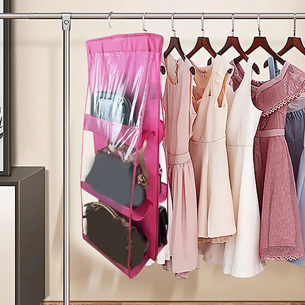 Складная подвесная сумка 6 карманов вешалка для хранения крюк полка органайзер