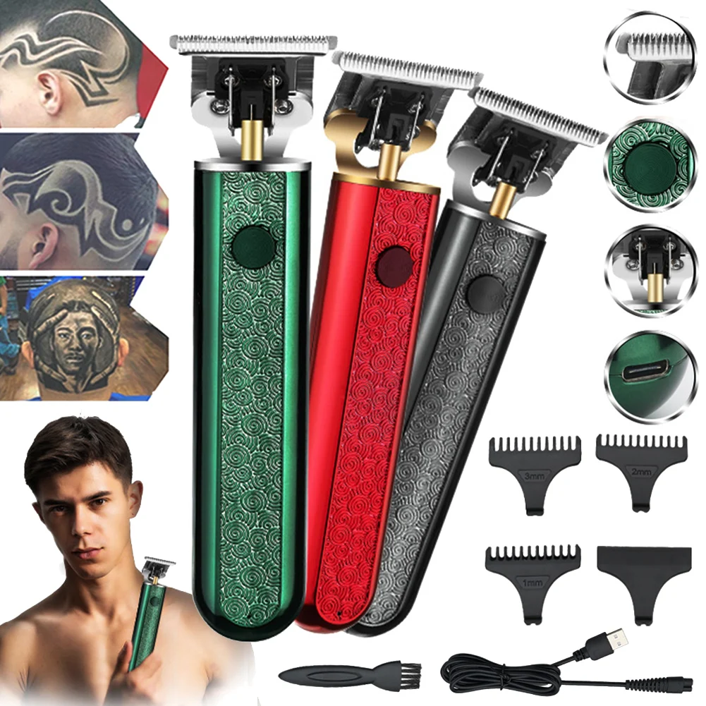 

Hair Clipper Hair Beard Shaver with 3 Guide Combs Low Vibration Hair Cutting Kit Trimmer for Men