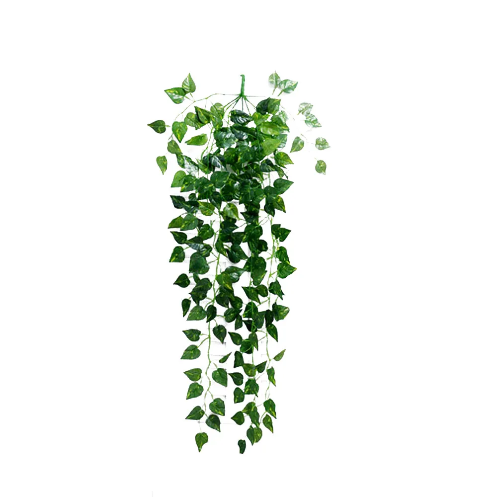 

1 piece Artificial green rattan Home Decor Artificial Ivy Leaf Garland Plants Vine Fake Foliage Flowers Creeper Green Ivy Wreath