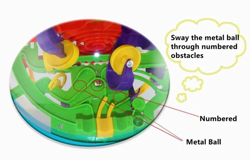 100 шаг 3D волшебный лабиринт шар интеллекта сфера игрушки для детей развивающие