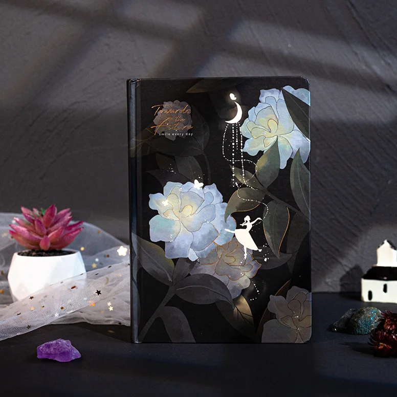 

Midsummer Night Lighting Manual A5 Hardcover Star Sky Color Page Notebook