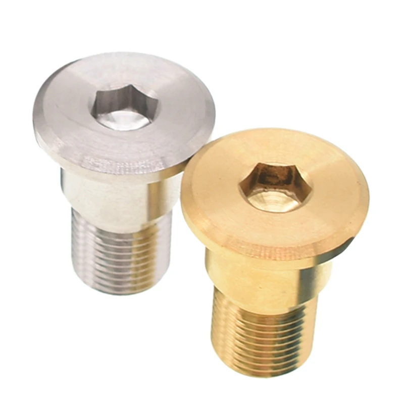 

Hot-Titanium Alloy Bicycle Left Pedal Bolts for Brompton Folding Bicycle Pedal Screw Lightweight Parts