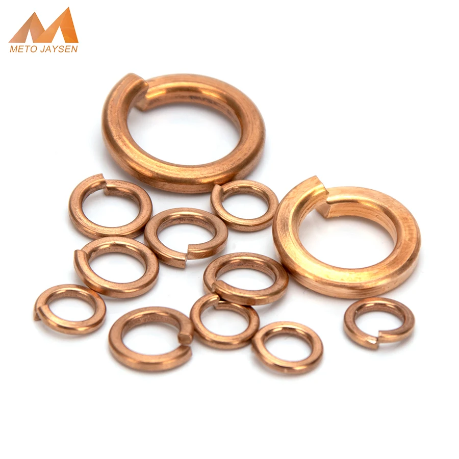 

Brass Spring Lock Washer Copper Split Elastic Gasket M3 M4 M5 M6 M8 M10 M12 Copper Ring Gasket