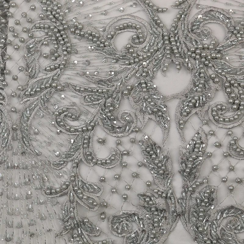 Новейшие Африканские кружева 2019 высококачественные бусины ручной работы