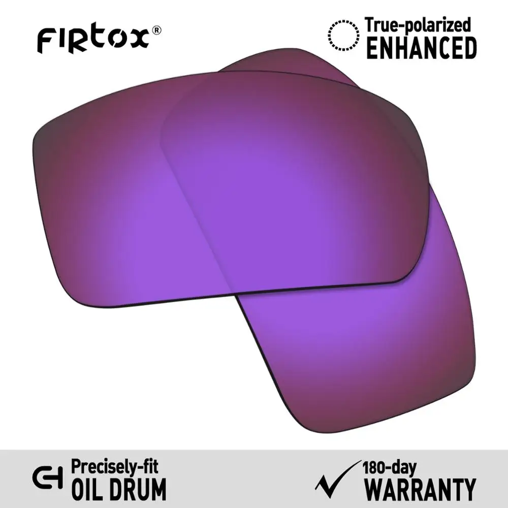 Purple-Polarized Firtox настоящие поляризованные Сменные рассеиватели UV400 для солнцезащитных очков-солнцезащитных очков с масляным барабаном(Только Совместимые линзы)-несколько цветов - Цвет линз: Purple-Polarized