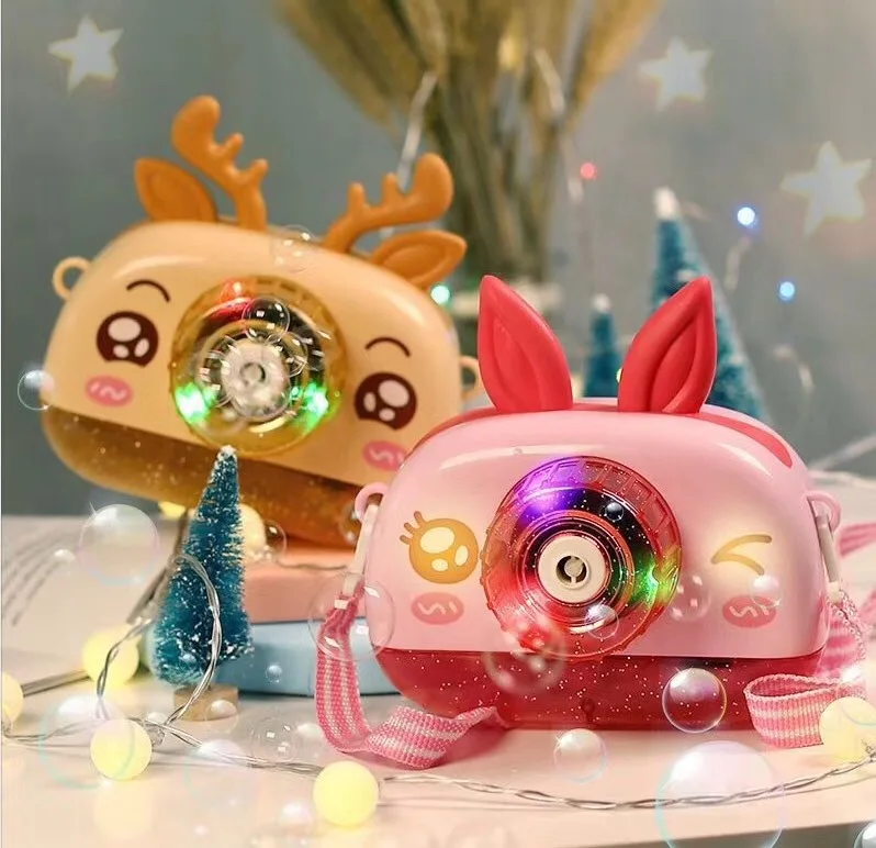 Милый мультфильм поросенок камера пузырчатая машина детские игрушки девочка