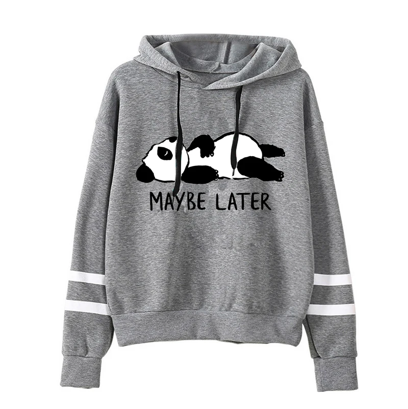 

Autumn and Winter Ladies Hoodies Womens Panda Print Hoodies Long Sleeve Hooded Sweatshirts Pullover Jumpers Plus Size
